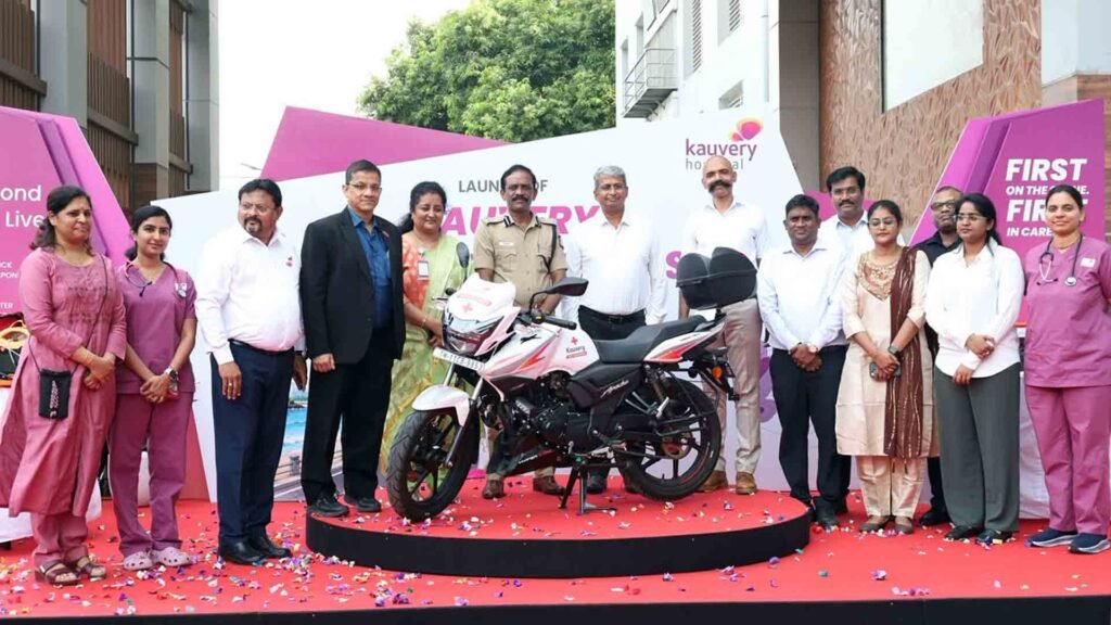 Kauvery Hospital bike ambulances Chennai